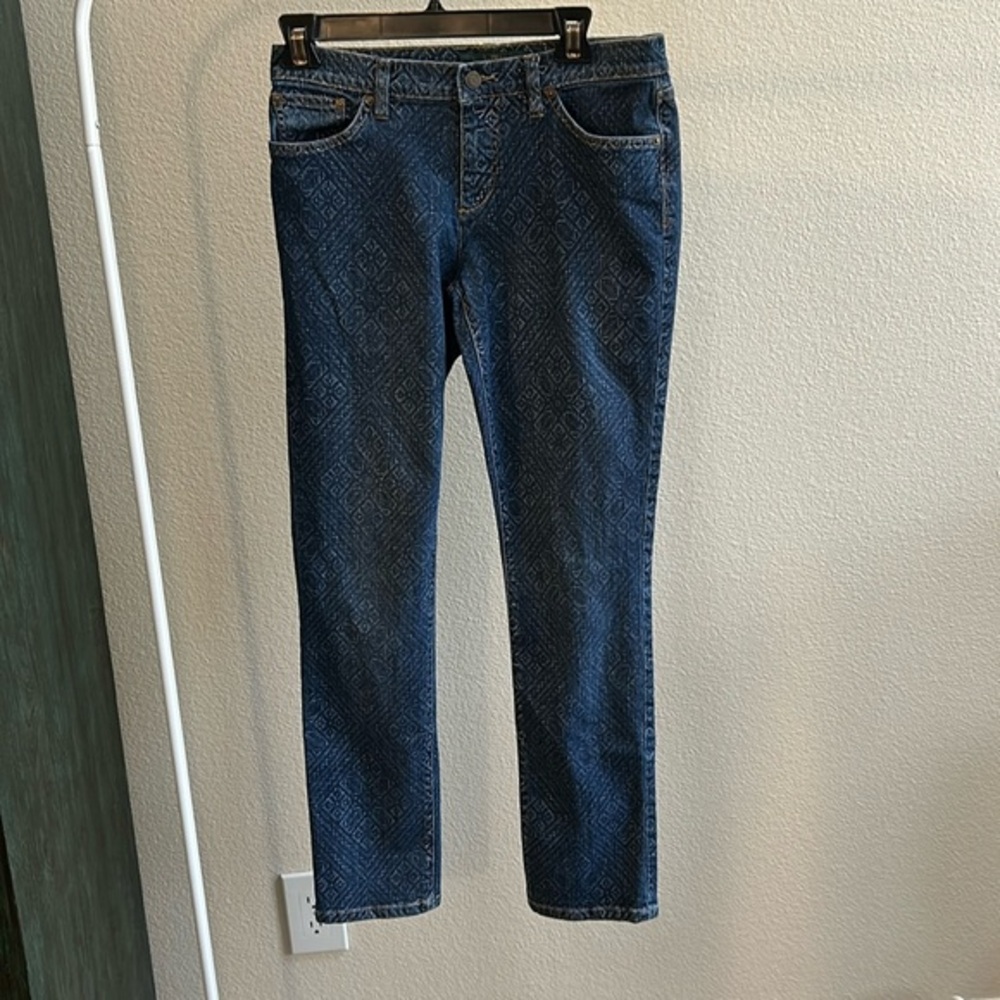 Ralph Lauren Jeans Co sz 6 Geometric Pattern Skinny Jeans